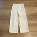 NWT Spanx Stretch Twill Cropped Wide Leg Bright White Pull On Size PS Petite