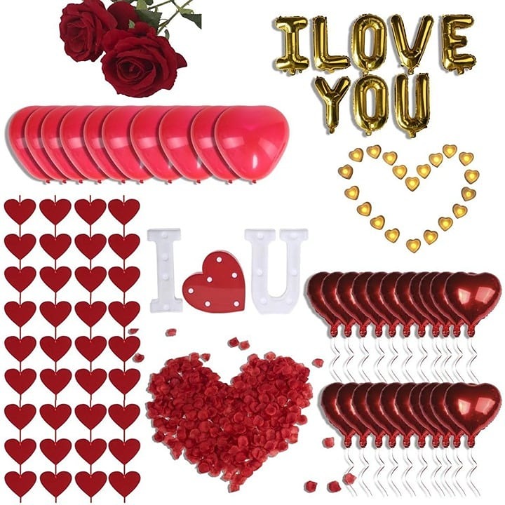 Romantic Decorations Valentines Day Special Night Décor
