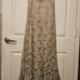 Anthropologie Moulinette Soeurs Pleated Cream Silver Skirt, size 4, Gently Worn