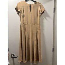 Lauren Ralph Lauren Georgette Dress Tan Beige Size 2