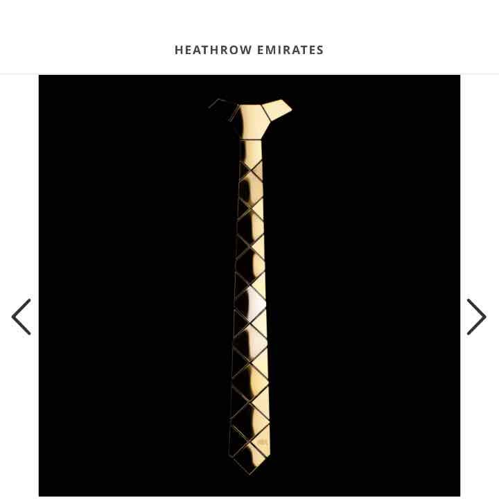 HEATHROW EMIRATES TIE by HEXTIE