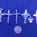Lot of 10 vintage crosses/crucifix/religious items