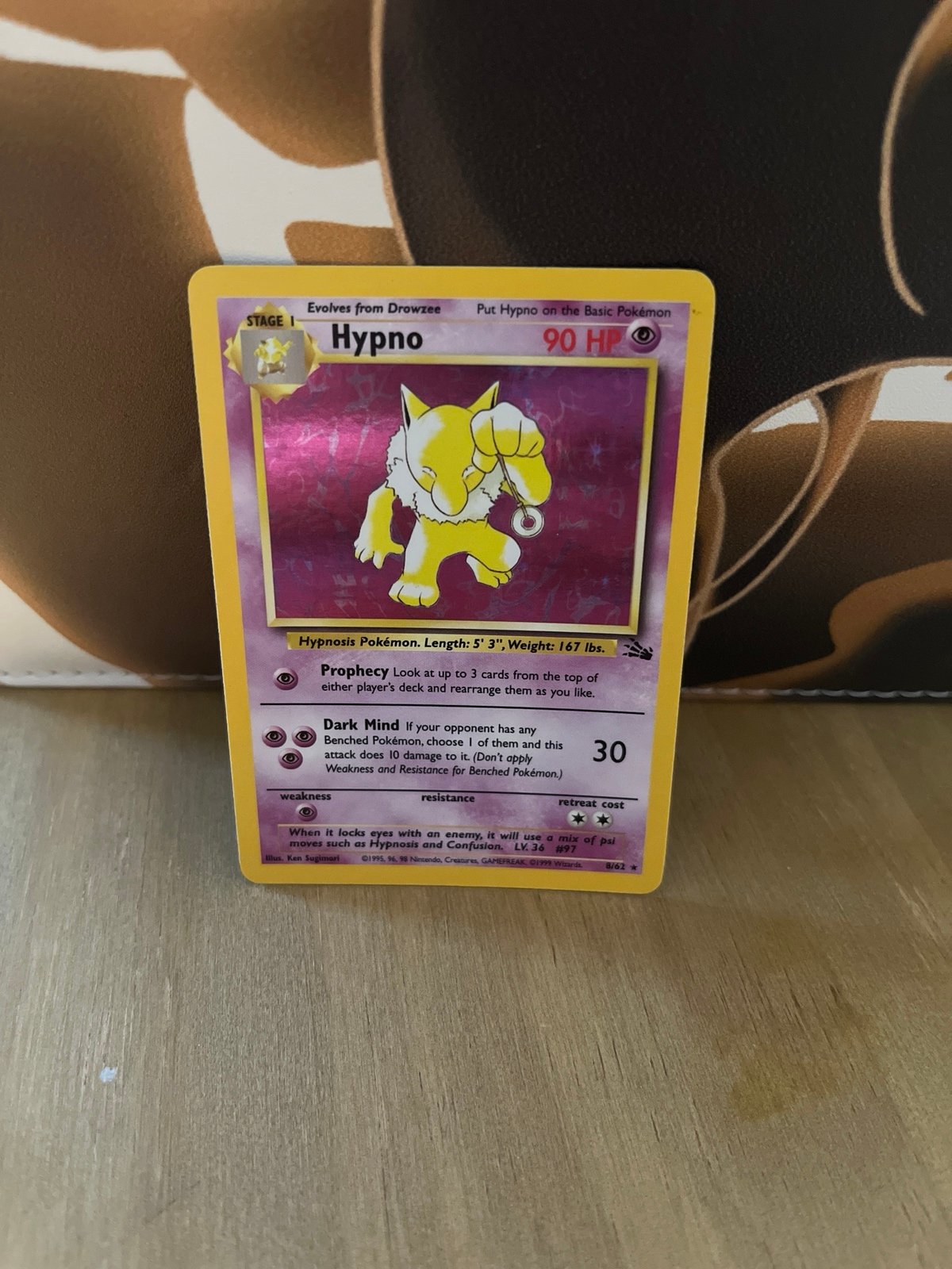 Pokemon TCG - Hypno Holo - Fossil 8/62