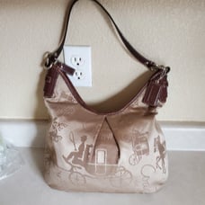 Rare EUC coach horse & cariage shoulder bag purse