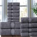 Cotton 600 GSM Bath Towels 12 Pc Set