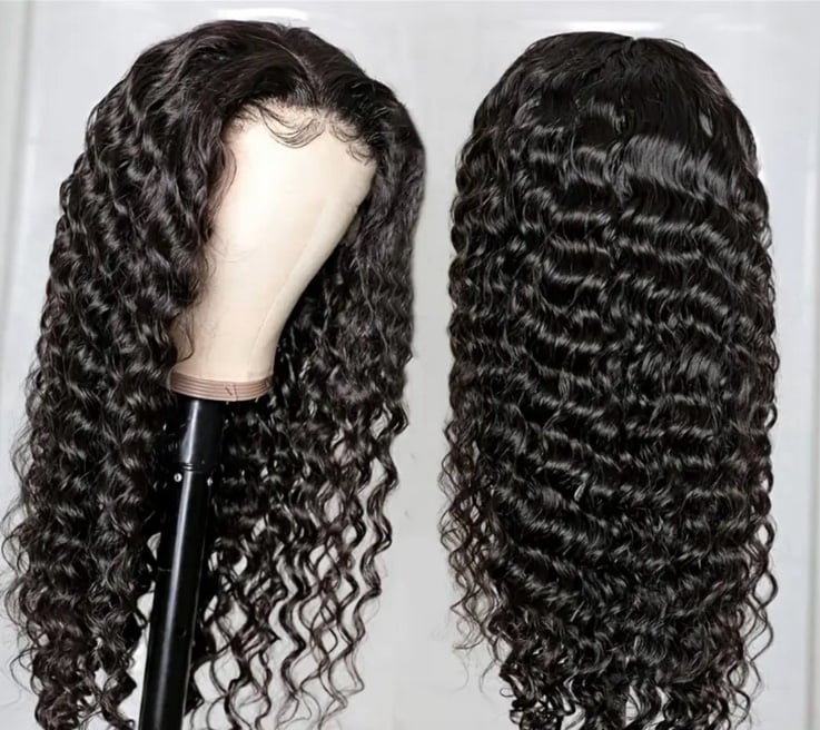 22 Inch human hair lace front wig