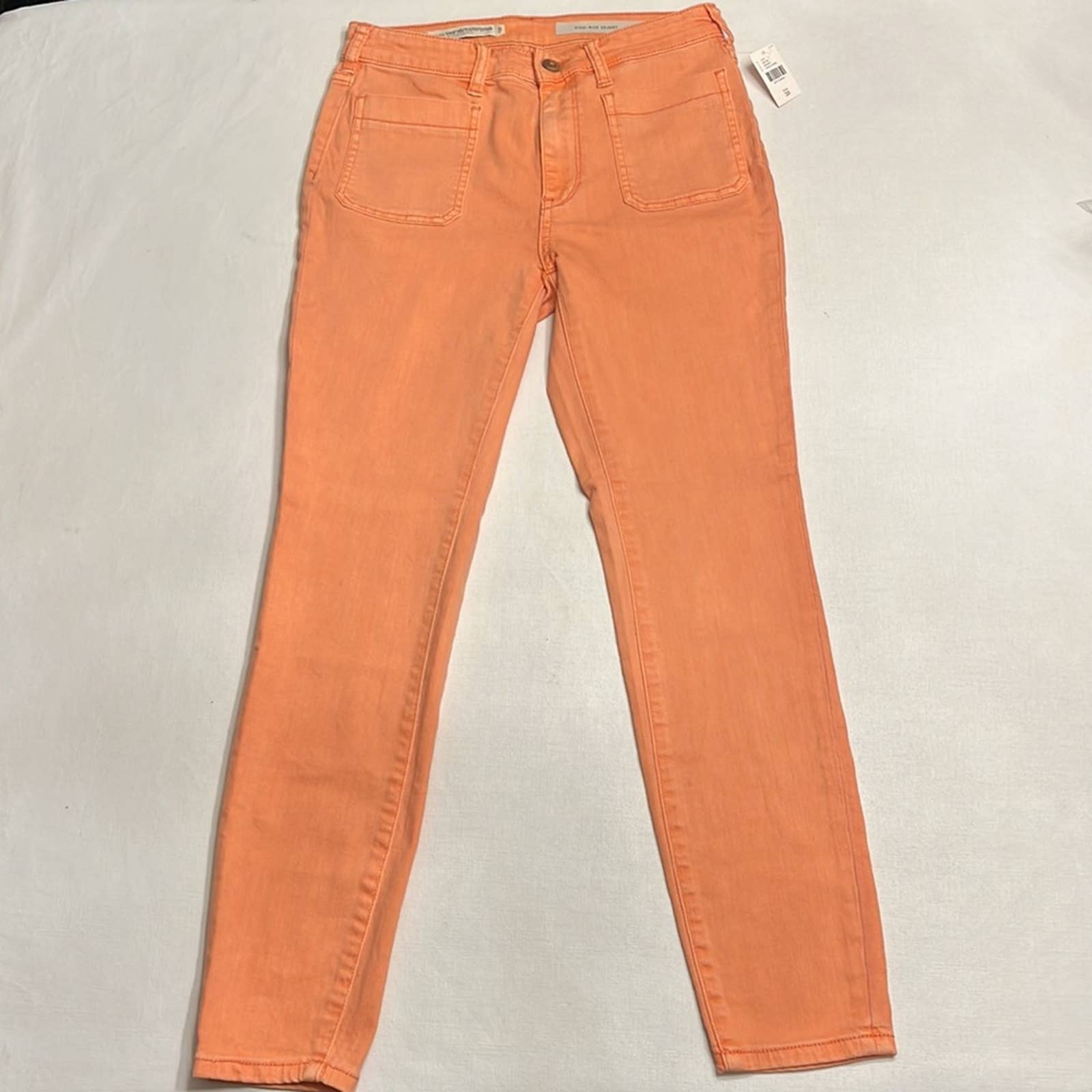 NWT Anthropologie Pilcro Patch shops Pocket Skinny Jeans Pink Coral