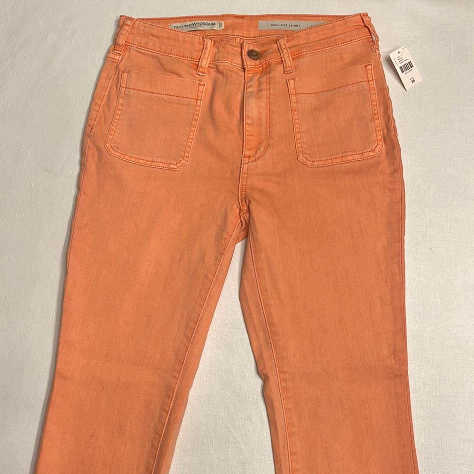 NWT Anthropologie Pilcro Patch shops Pocket Skinny Jeans Pink Coral