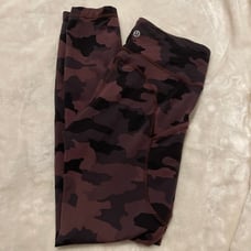 lululemon camo leggings size 4