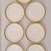 MINTONS H969 for Burley & Co Saucers Gold Encrusted Sunburst Scroll Set 7 C1910