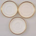 MINTONS H969 for Burley & Co Saucers Gold Encrusted Sunburst Scroll Set 7 C1910