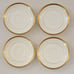 MINTONS H969 for Burley & Co Saucers Gold Encrusted Sunburst Scroll Set 7 C1910