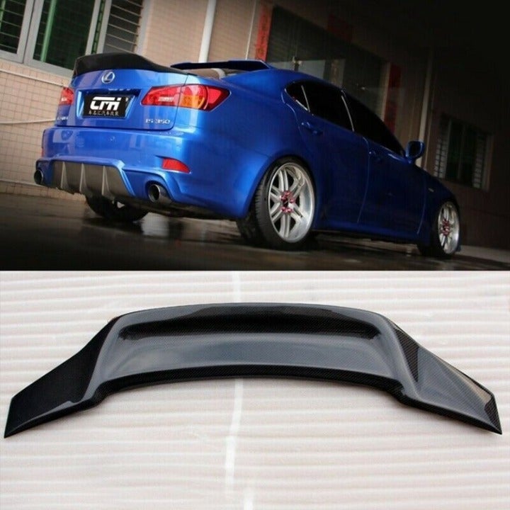 NEW 2006-2013 LEXUS IS250 IS350 IS-F SEDAN Real Carbon Fiber Rear Trunk Spoiler