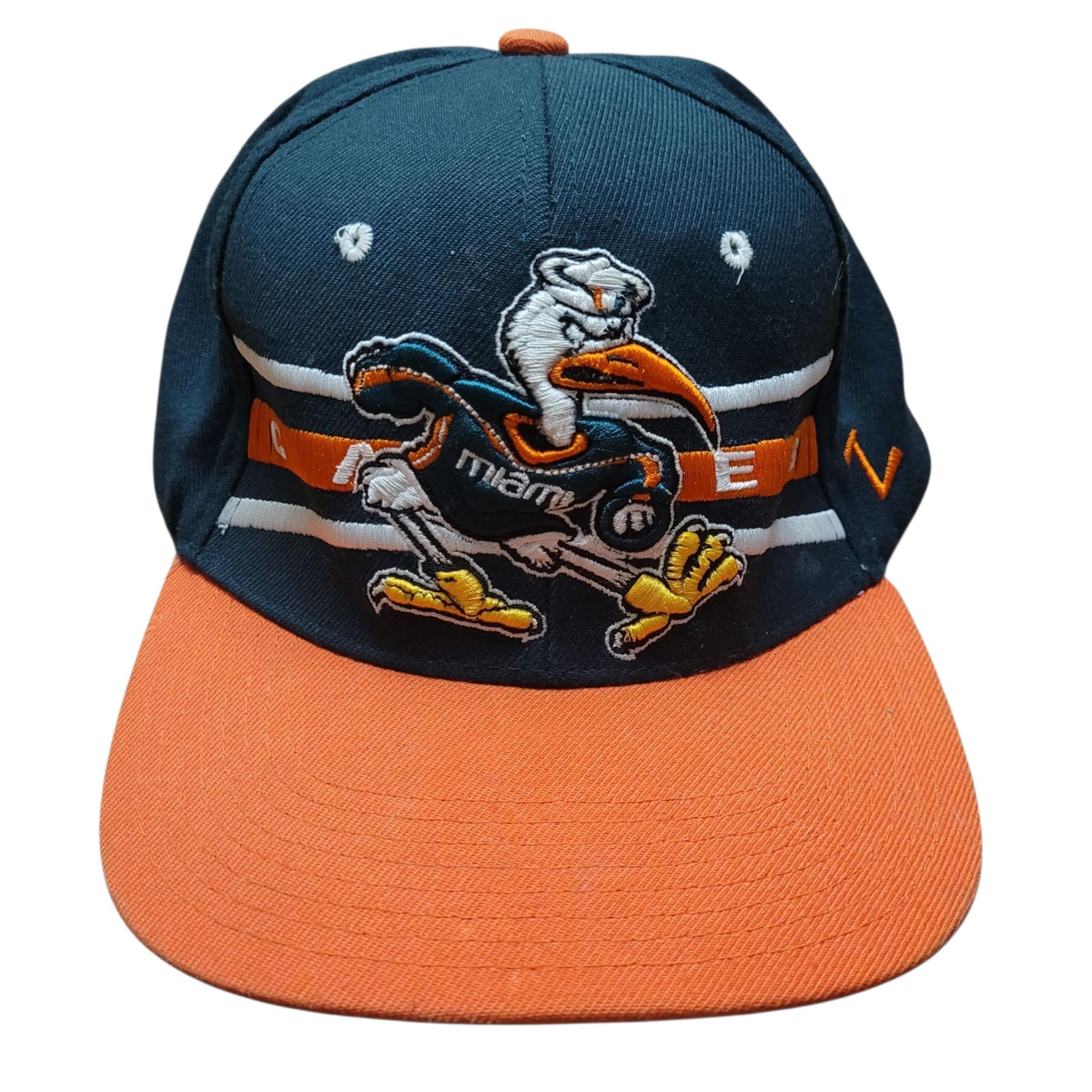 Vintage Zephyr Miami Hurricanes Hat Mens Snap Back Football NCAA College