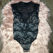 Victoria’s Secret Black Lace Onsie