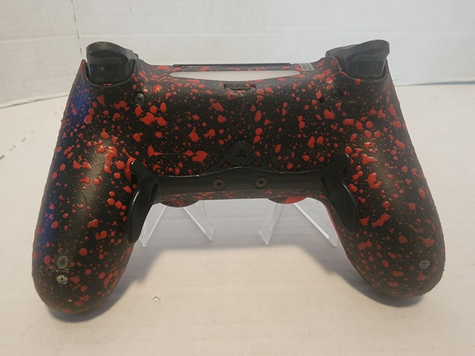 Aim Controllers Custom Sony PlayStation 4 Controller Digital Red Black Splatter