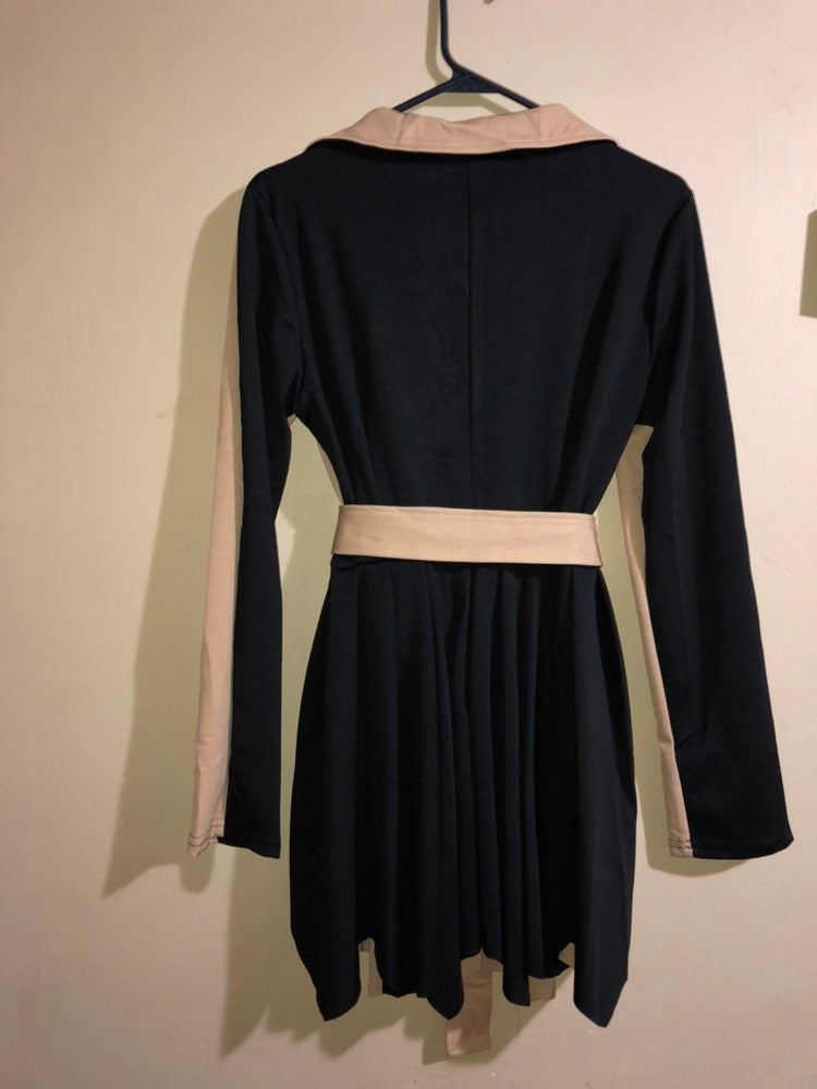WAVE STITCH HEAT POLAK LONG COAT(S BLACK): AMERI: WOMENS