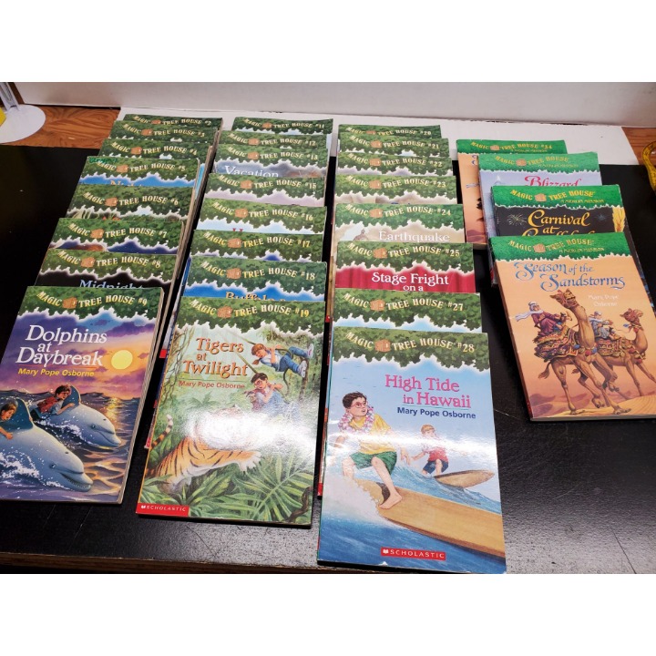 Magic Tree House Books - 26 Total -(#2-9, 11-13, 15-25, 27-28, 34) 3 Un-numbered