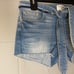 NWT FRAME Le Cutoff in Hannington Tie Waist Denim Shorts Women’s Size 26