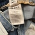 NWT FRAME Le Cutoff in Hannington Tie Waist Denim Shorts Women’s Size 26