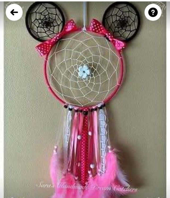 Minnie Mouse Pink Dream Catcher