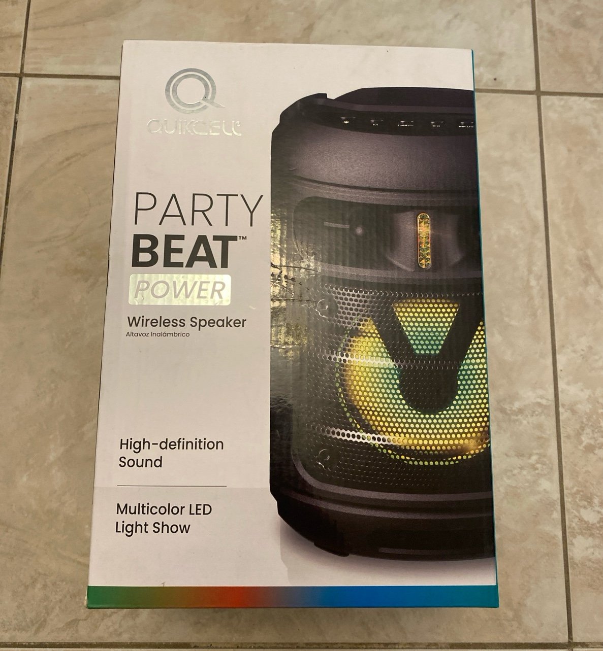 Quikcell party beat power wireless speaker