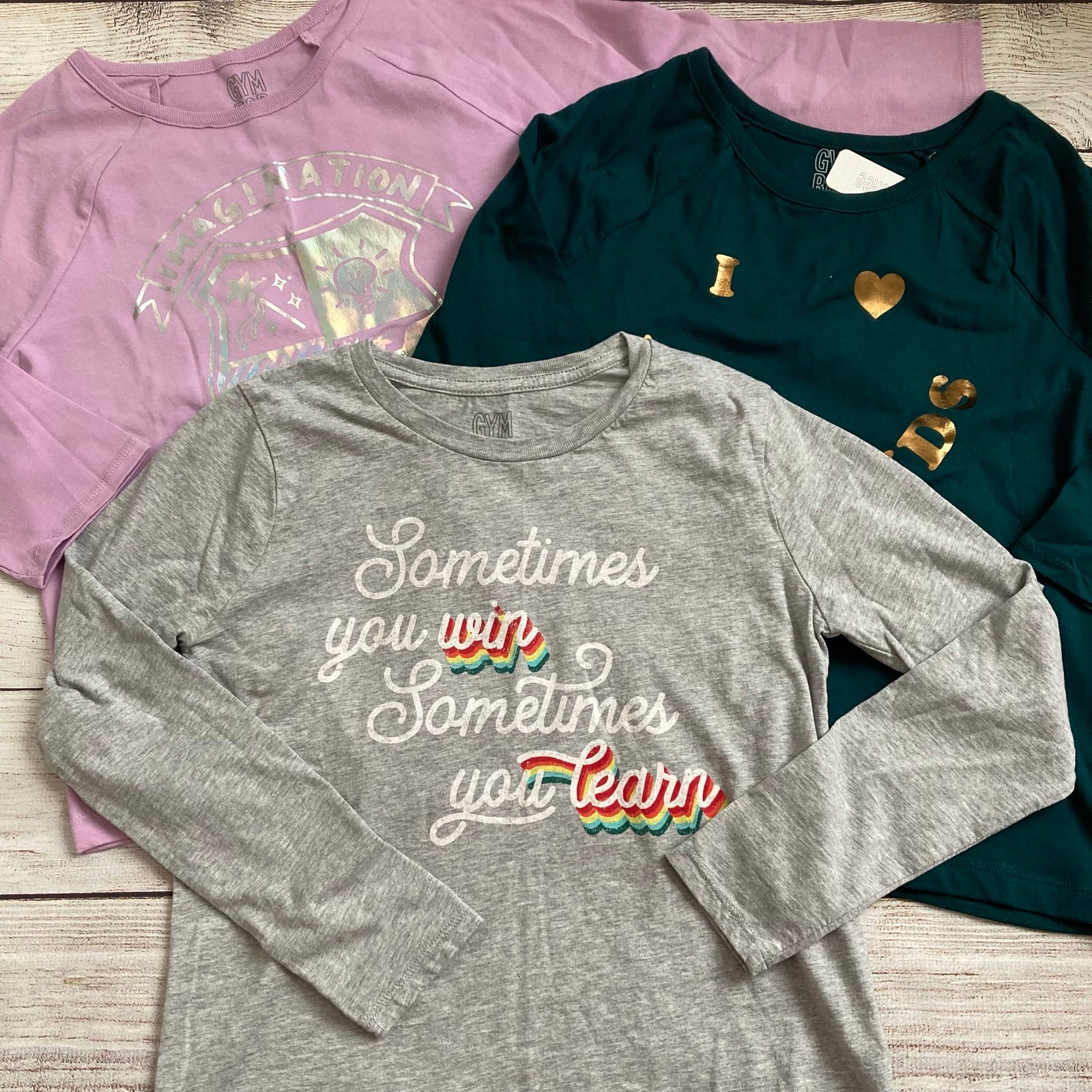 Gymboree Long Sleeve Graphic Tee Bundle NWT