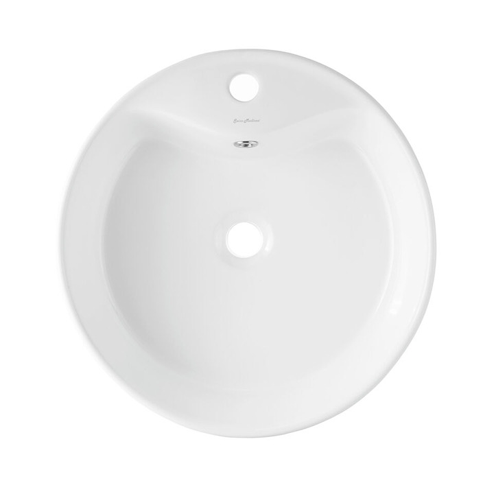 Swiss Madison SM-VS256 Monaco Round Vessel Well Made 18-1/8" Bathroom Sink-White