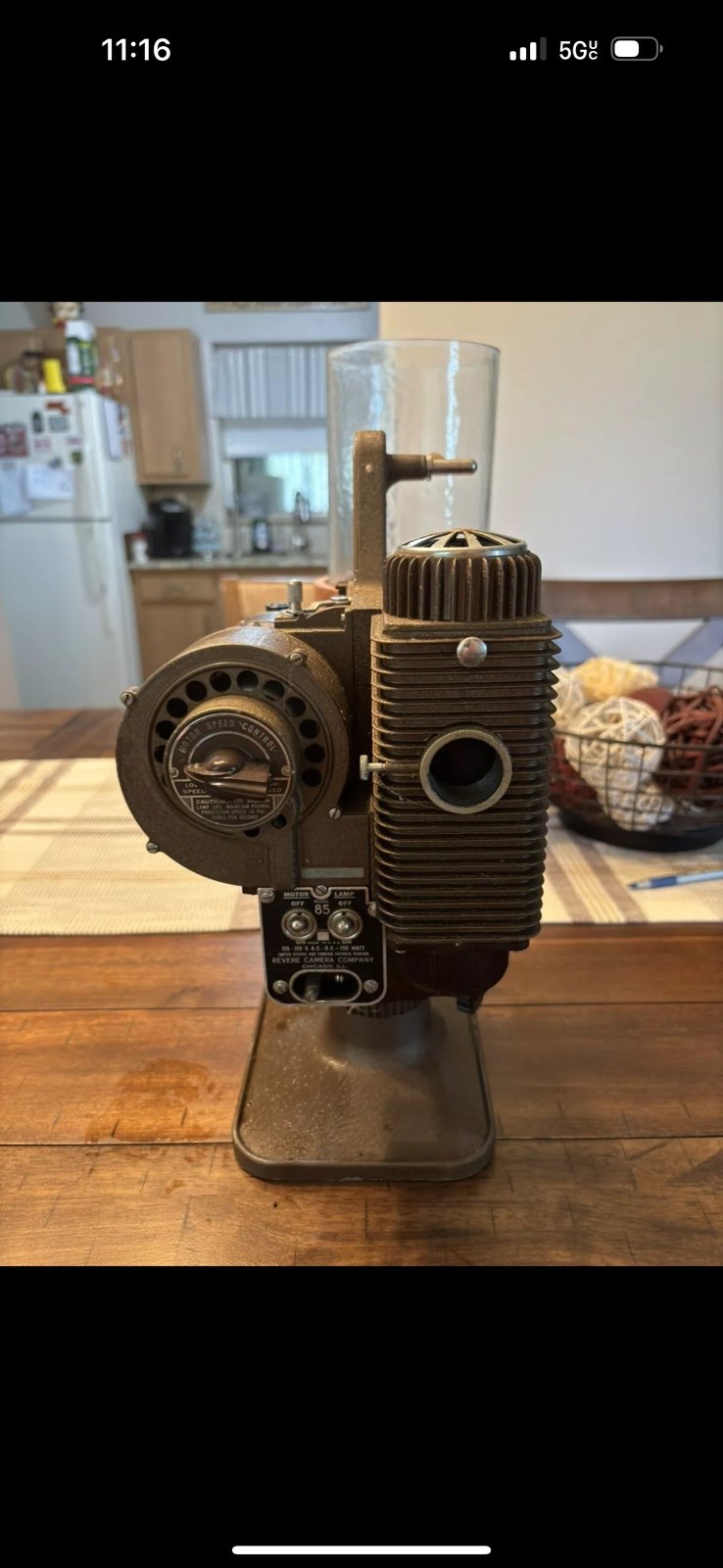 Revere Model 85 8mm Movie Projector with Hard Case In Working Condition