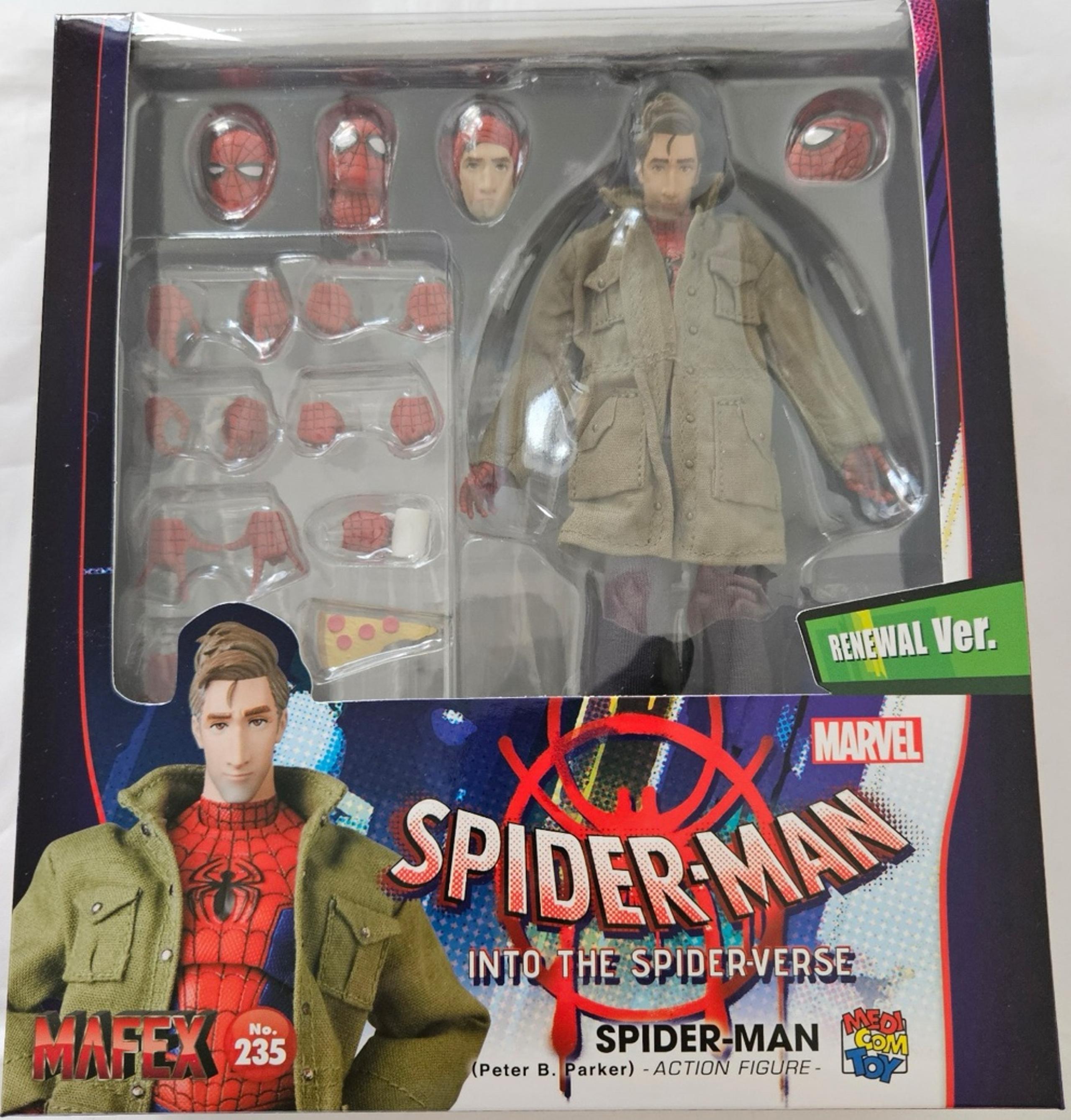 Mafex Peter B Parker Spider-Man Into the Spiderverse Reissue
