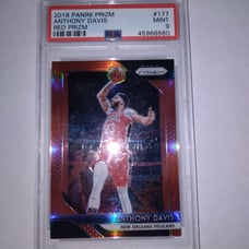 Anthony Davis PSA 9 2018 Red Prizm #/299
