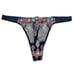 NWT VICTORIA'S SECRET Dream Angel Thong Pantie Sz S Blue Mesh Pink