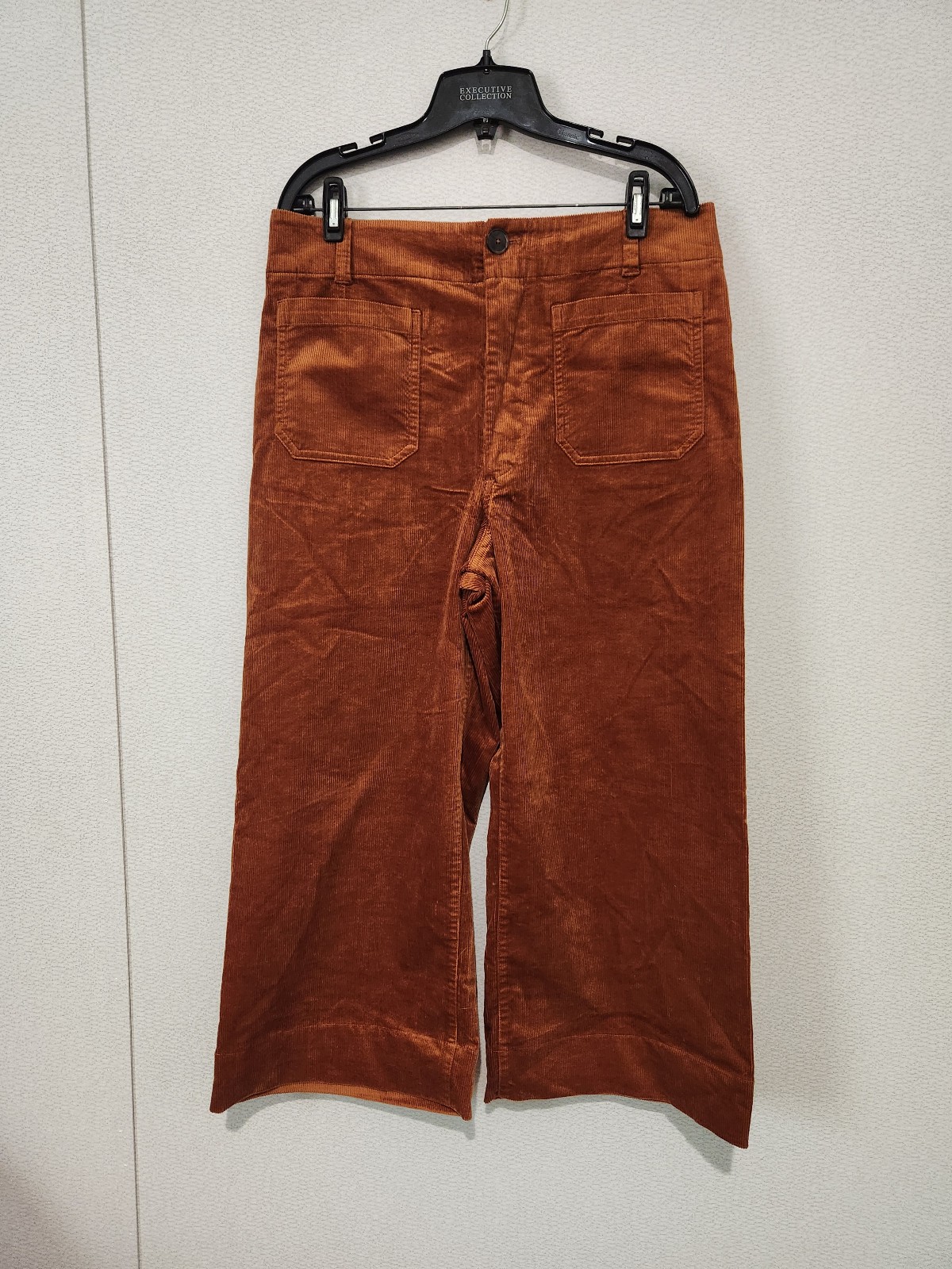 Maeve Anthropologie The Colette Cropped Corduroy Wide Leg Pants High Rise 32