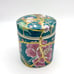 Kintsugi Container Stash Pot Chinese Floral Porcelain Gold Crack Growth Gift