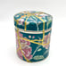 Kintsugi Container Stash Pot Chinese Floral Porcelain Gold Crack Growth Gift