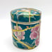 Kintsugi Container Stash Pot Chinese Floral Porcelain Gold Crack Growth Gift