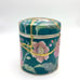 Kintsugi Container Stash Pot Chinese Floral Porcelain Gold Crack Growth Gift