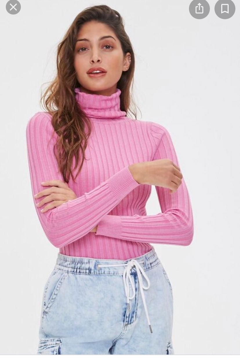 pink turtleneck forever 21