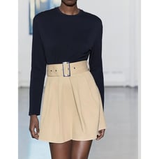 Nwt- Zara BELTED COMBINATION SHORT DRESS-L
