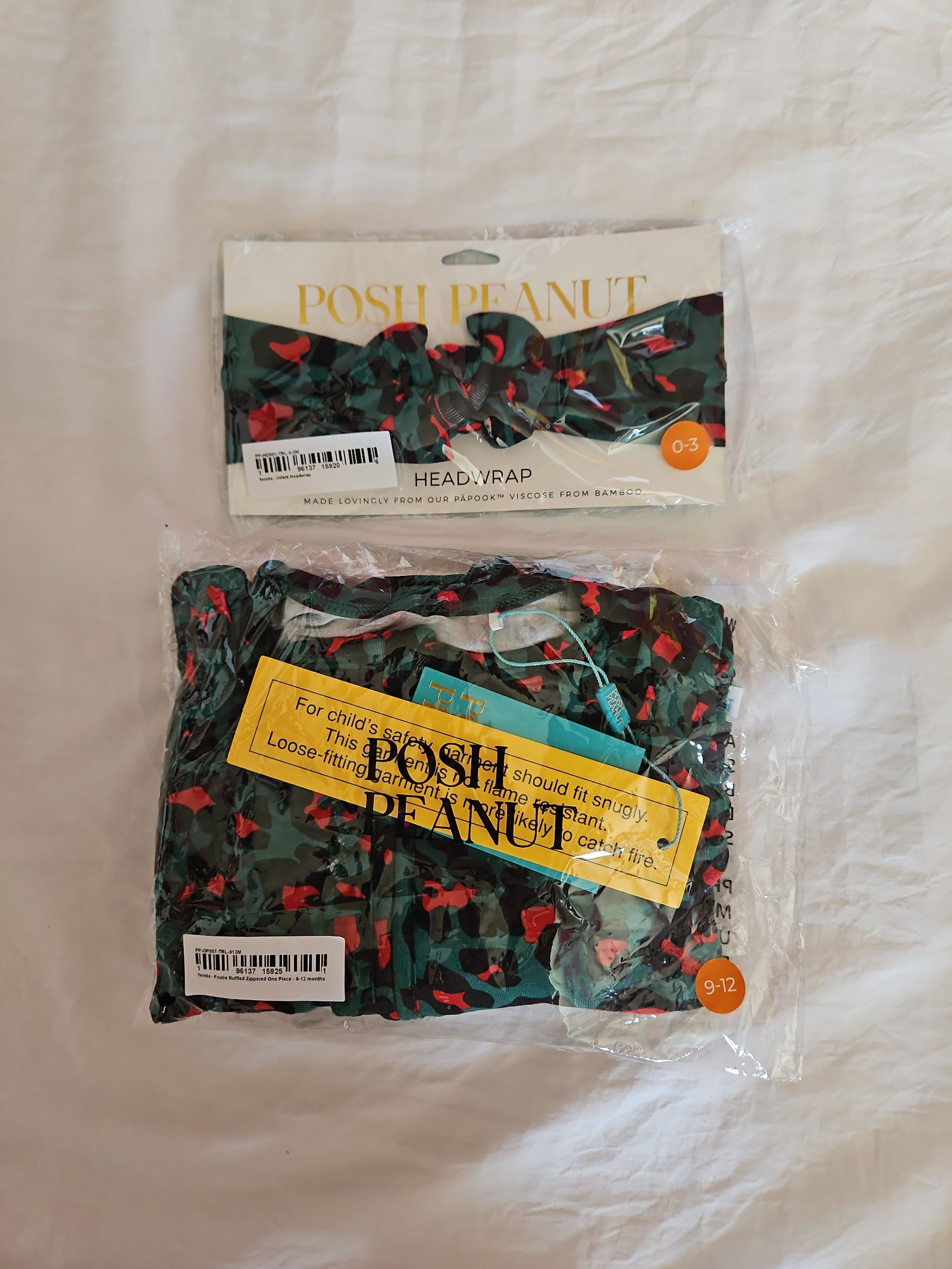 Posh Peanut Terelle Christmas Ruffled Footie