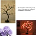 Lighted Endless Rose Tree Romantic Flower LED Table Rose Tree Artificial