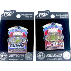 New England Patriots 2002 Gillette Stadium / CMGI Field Inaugural Season Pins