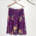 Skirt Size XL Purple Floral Lined Pockets