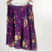 Skirt Size XL Purple Floral Lined Pockets