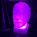 BRIGHT Einstein LED Headphone Stand w/ Remote! Physicist/Scientist Light Fixture
