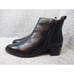 Aldo Women's Size 8 US Black Leather Side Zipper Block Heel Ankle Bootie Boots