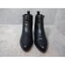 Aldo Women's Size 8 US Black Leather Side Zipper Block Heel Ankle Bootie Boots