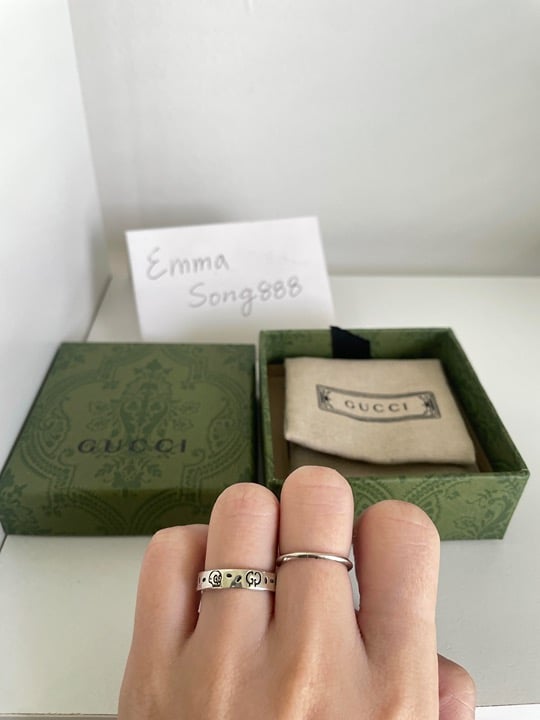 Gucci Silver Ghost Ring US 5