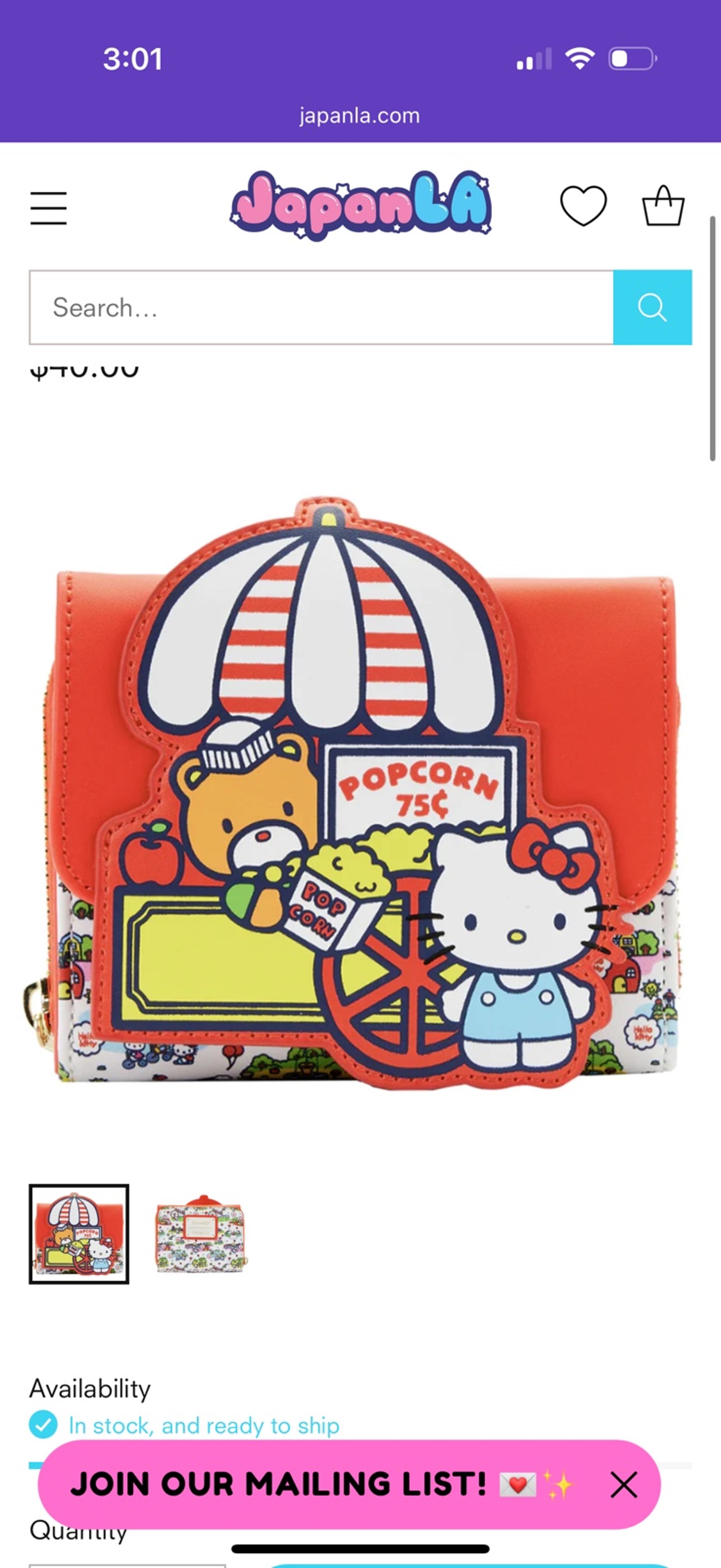 Hello Kitty & Friends Carnival Flap Wallet