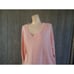 New Eileen Fisher Peach Coral Thin Boxy Pullover V Neck Sweater XL Organic Linen